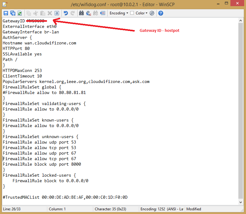 wifidog config
